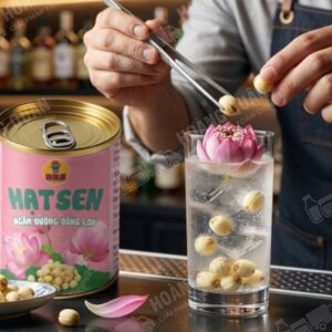 Hạt sen ngâm nước đường Gấu Lermao