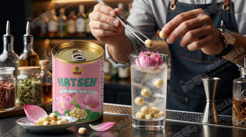 Hạt sen ngâm nước đường Gấu Lermao