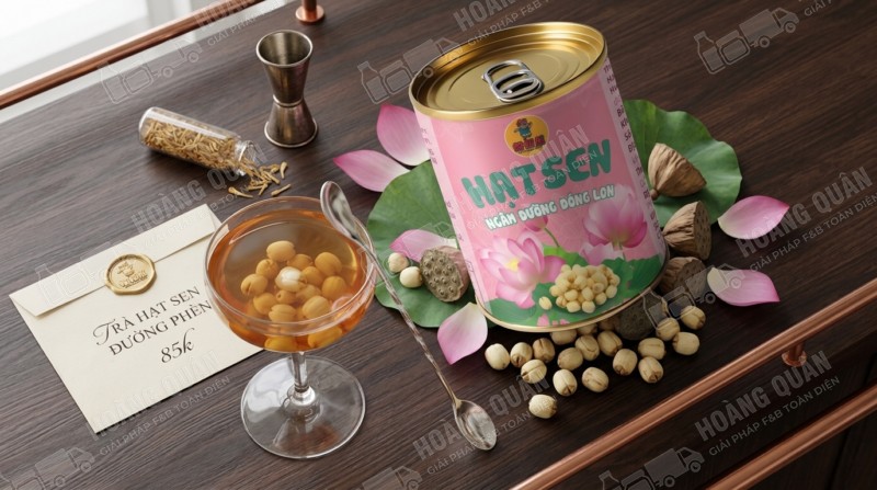 Hạt sen ngâm nước đường Gấu Lermao