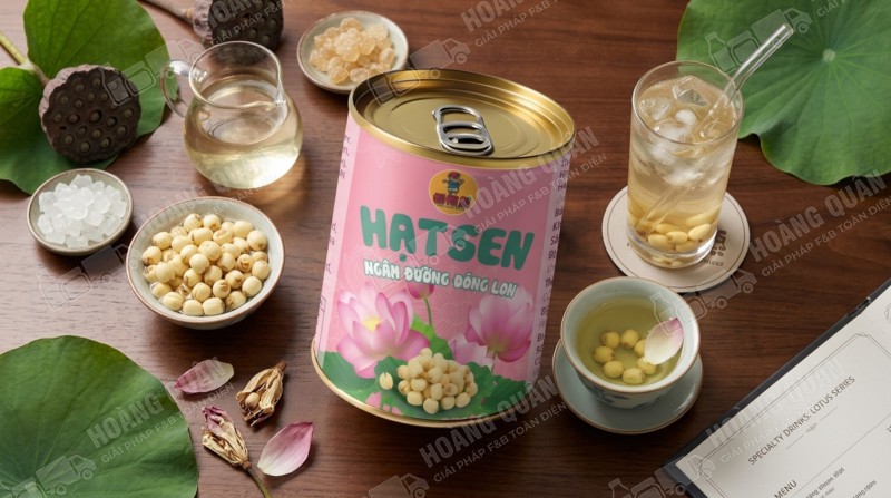 Hạt sen ngâm nước đường Gấu Lermao