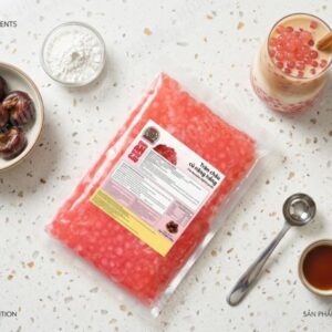 Trân châu củ năng hồng gấu lermao