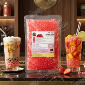 Trân châu củ năng hồng gấu lermao