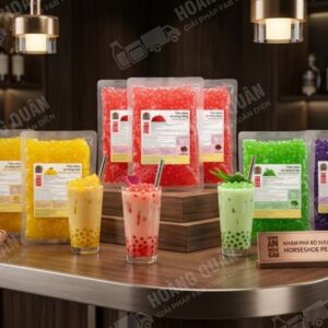 Trân châu củ năng hồng gấu lermao