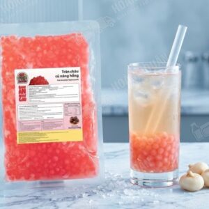 Trân châu củ năng hồng gấu lermao