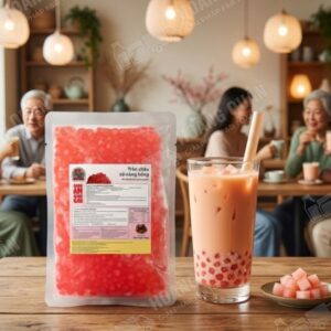 Trân châu củ năng hồng gấu lermao