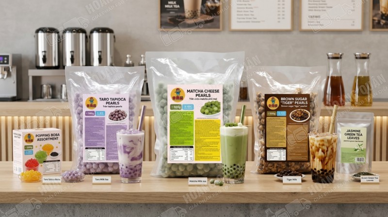 Trân châu Nấu Matcha Phô Mai