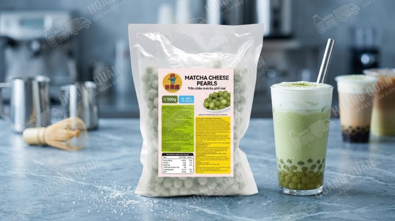 Trân châu Nấu Matcha Phô Mai