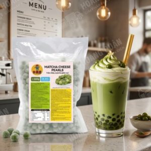 Trân châu Nấu Matcha Phô Mai