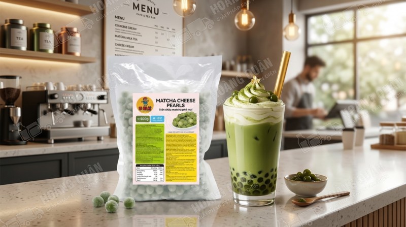 Trân châu Nấu Matcha Phô Mai
