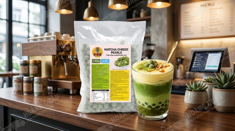 Trân châu Nấu Matcha Phô Mai