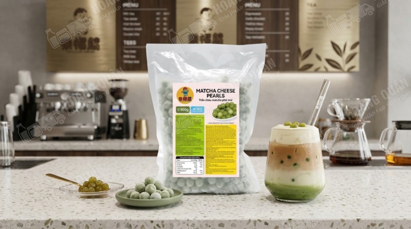 Trân châu Nấu Matcha Phô Mai