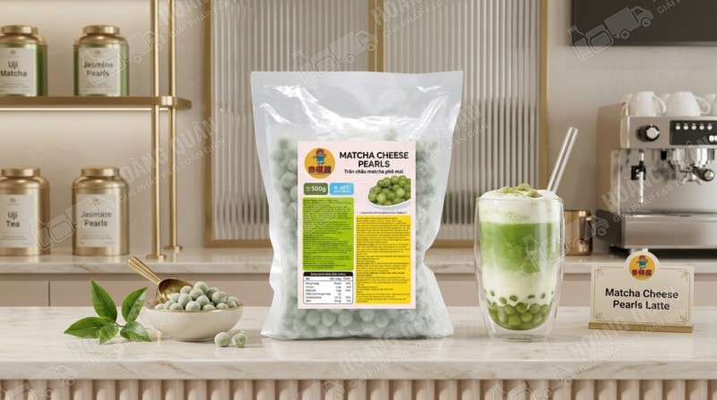 Trân châu Nấu Matcha Phô Mai