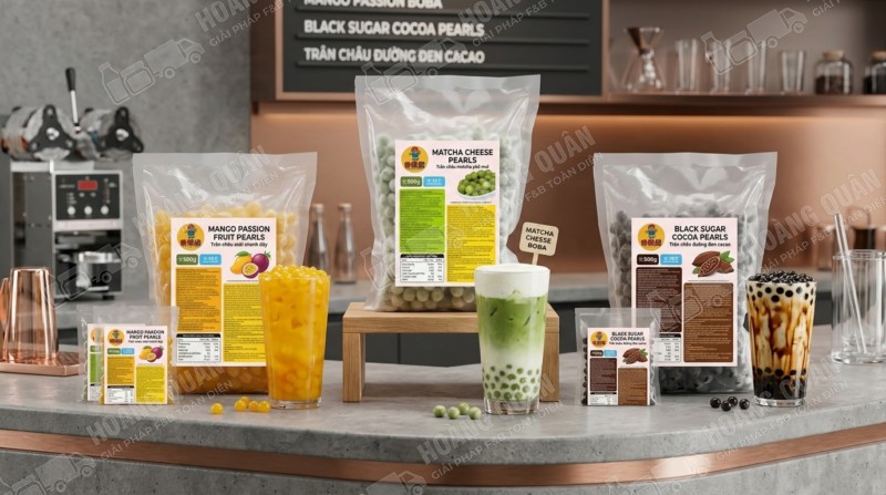 Trân châu Nấu Matcha Phô Mai