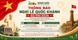 Thông báo nghỉ lể quốc khánh 2/9