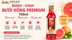 Công thức pha chế Syrup Bưởi Hồng
