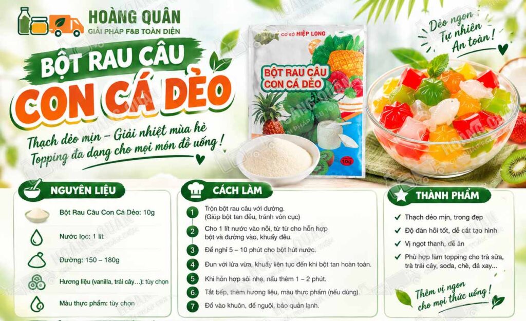 Bột rau câu con cá dẽo