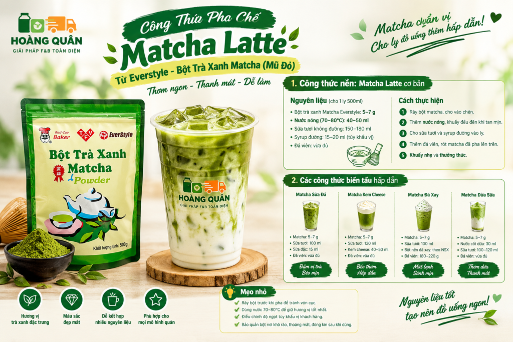 Công thức Matcha Latte