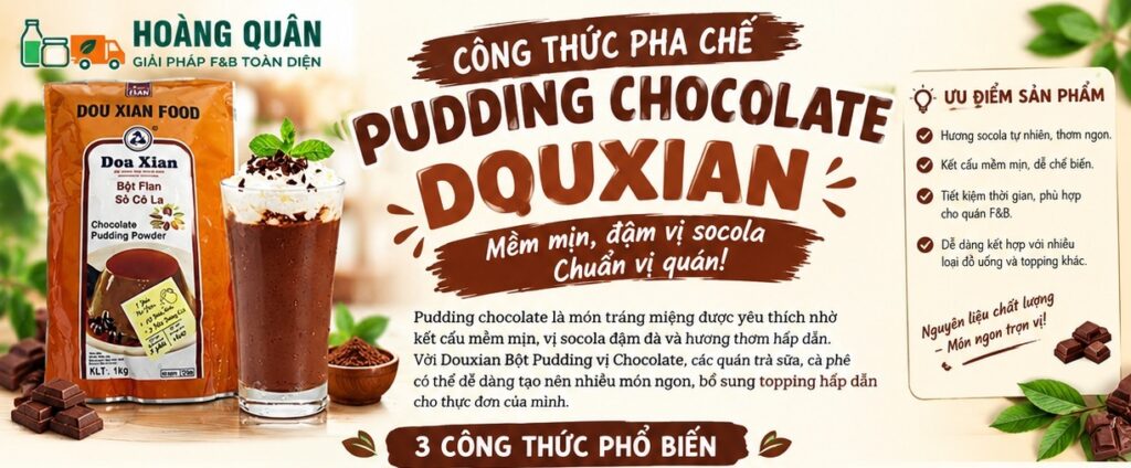 Douxian -Bột Pudding vị Chocolate-2