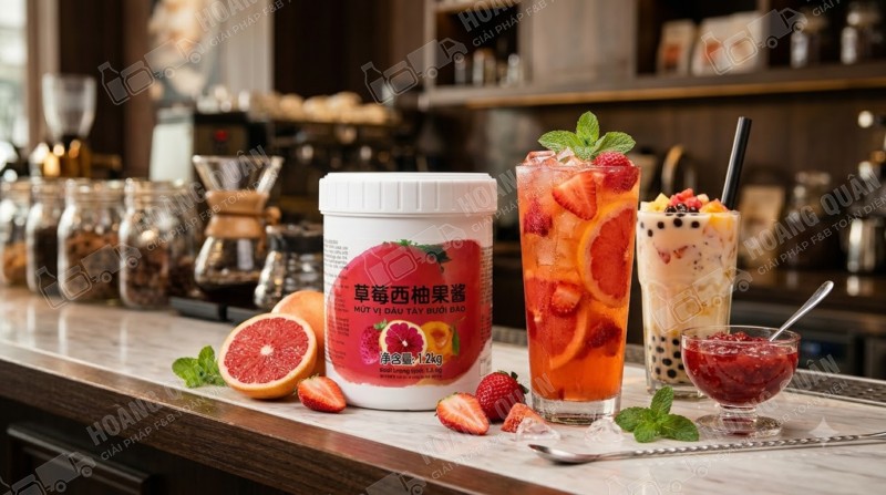 Mứt Cam Đào Dâu Fresh Juice (1)