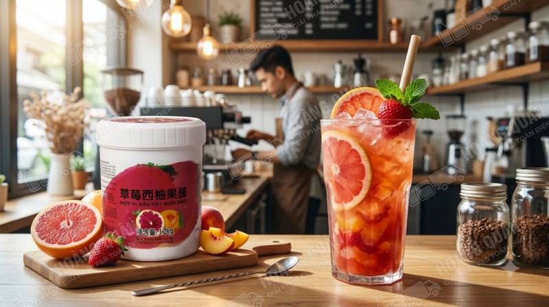 Mứt Cam Đào Dâu Fresh Juice (1)