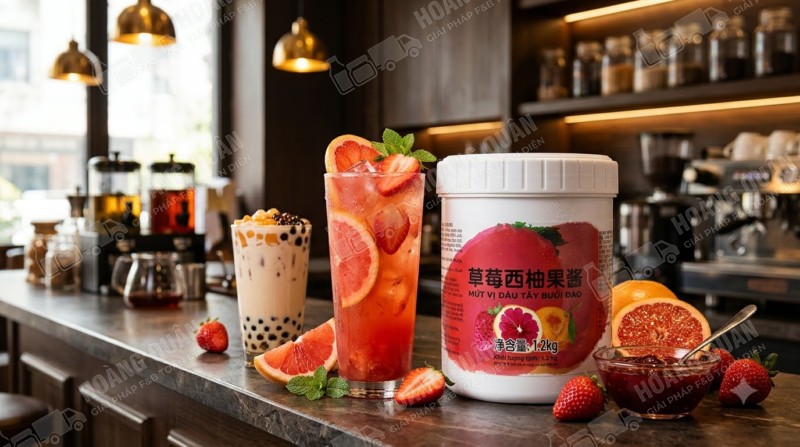 Mứt Cam Đào Dâu Fresh Juice (1)