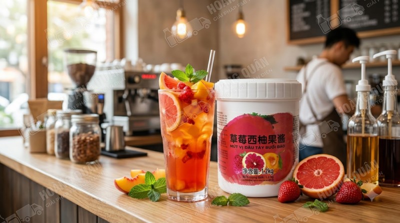 Mứt Cam Đào Dâu Fresh Juice (1)