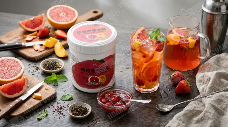 Mứt Cam Đào Dâu Fresh Juice (1)
