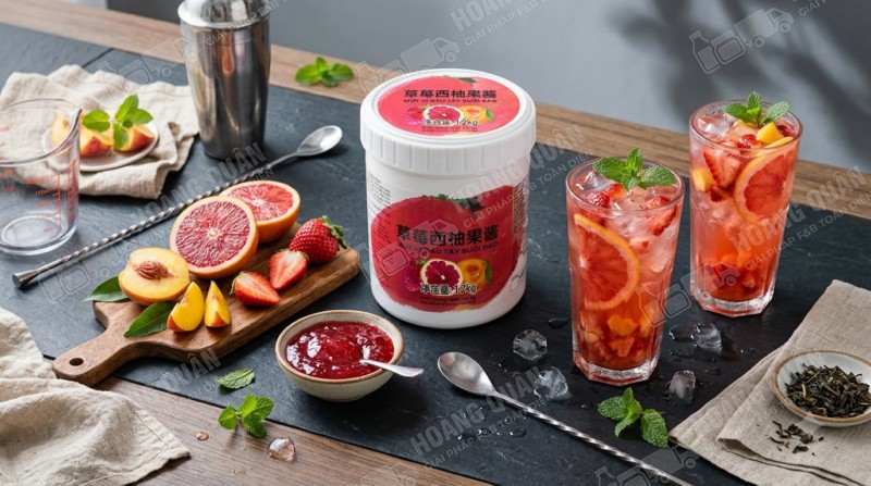 Mứt Cam Đào Dâu Fresh Juice (1)