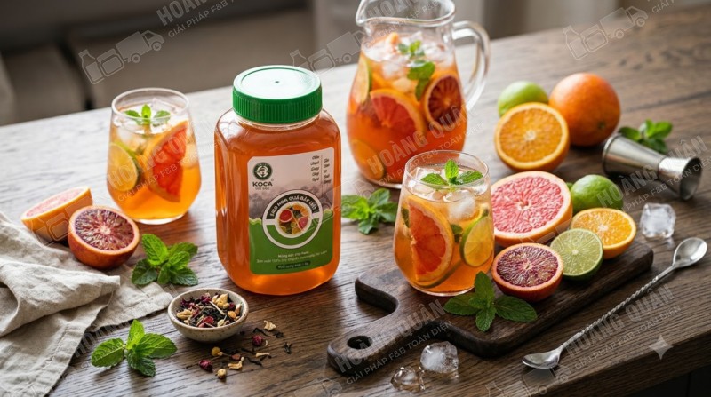 Siro Hoa Quả Cam Koca