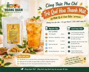 Công thức pha chế Gấu Lermao Mứt Quế Hoa